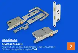 BOUWMAAT Diverse sloten aanbieding