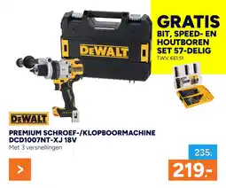 BOUWMAAT Premium schroef klopboormachine DCD1007NT-XJ 18V aanbieding