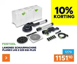 BOUWMAAT Langnek schuurmachine Planex LHS 2 225 EQI-PLUS aanbieding