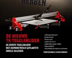 BOUWMAAT De nieuwe TK tegelsnijder aanbieding