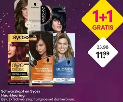 DA Schwarzkopf en Syoss Haarkleuring aanbieding