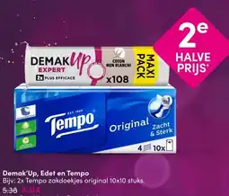 DA Demak'Up, Edet en Tempo aanbieding