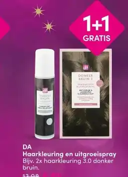 DA DA Haarkleuring en uitgroeispray aanbieding