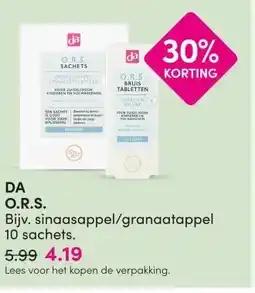 DA DA O.R.S. aanbieding