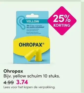 DA Ohropax aanbieding