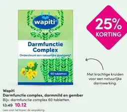 DA Wapiti Darmfunctie complex, darmmild en gember aanbieding