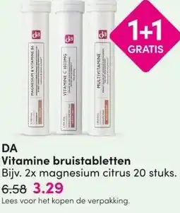 DA DA Vitamine bruistabletten aanbieding