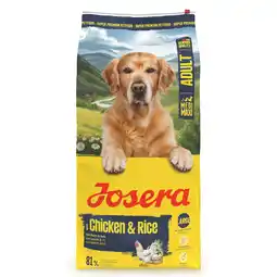 Zooplus 12,5kg Josera Medi/Maxi Adult Kip & Rijst droogvoer voor honden aanbieding