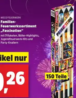 Thomas Philipps Weco feuerwerk Familien-Feuerwerk Sortiment Fascination aanbieding