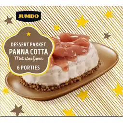 Jumbo Jumbo Dessert Pakket Panna Cotta met Stoofpeer 700 g aanbieding