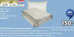 Jysk Texel Droom 4-seizoenen dekbed aanbieding