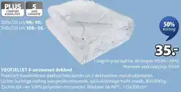 Jysk Veofjellet 4-seizoenen dekbed aanbieding