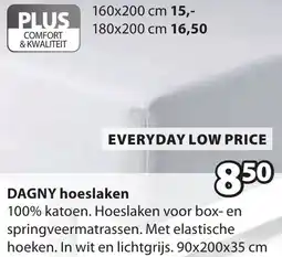 Jysk Dagny hoeslaken aanbieding