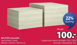 Jysk Rolsted salontafel aanbieding
