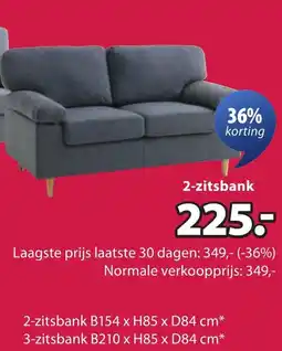 Jysk Gedved bank 2-zitsbank aanbieding