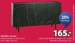 Jysk Krondal dressoir aanbieding