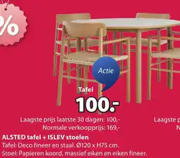 Jysk Alsted tafel aanbieding
