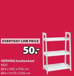 Jysk Herning boekenkast aanbieding