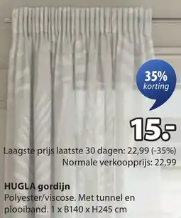 Jysk Hugla gordijn aanbieding