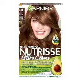 Trekpleister Garnier Nutrisse Ultra Crème 5.3 Licht Goudbruin Permanente Haarkleuring aanbieding