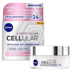 Trekpleister NIVEA Cellular Expert Filler Anti-Age SPF30 Dagcrème aanbieding