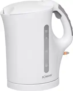 Bol.com Bomann WK 5011 CB - Waterkoker - 1.7L - Wit aanbieding