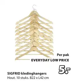 Jysk SIGFRID kledinghangers aanbieding