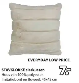 Jysk STAVKLOKKE sierkussen aanbieding