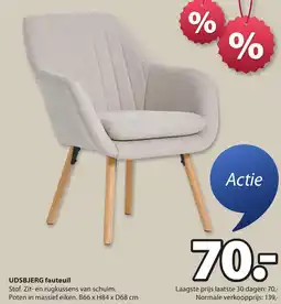 Jysk UDSBJERG fauteuil aanbieding