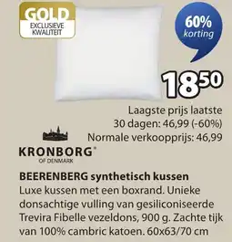 Jysk BEERENBERG synthetisch kussen aanbieding