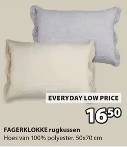 Jysk FAGERKLOKKE rugkussen aanbieding