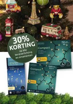 Deka Tuin Op alle kerstverlichting en ornamenten aanbieding