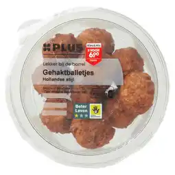 PLUS PLUS Gehaktballetjes Hollands aanbieding