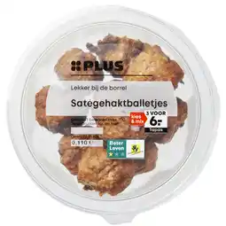 PLUS PLUS Gehaktballetjes sate aanbieding