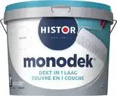 Praxis Histor Monodek Muurverf - Mat - White - 10L aanbieding