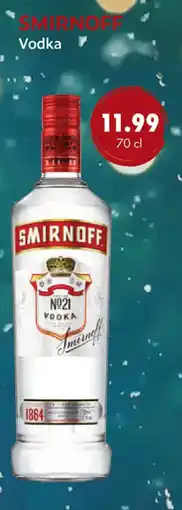 uw topSlijter Smirnoff vodka aanbieding