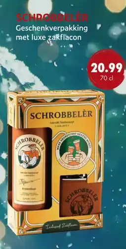 uw topSlijter Schroblel geschenkverpakking met luxe zakflacon aanbieding