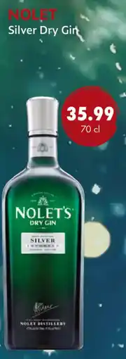 uw topSlijter Nolet's silver dry gin aanbieding