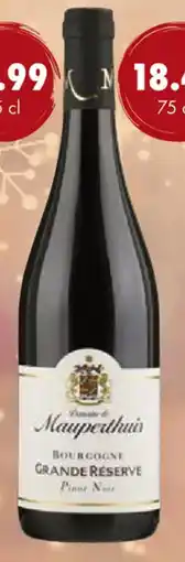 uw topSlijter Domaine de mauperthuis pinot noir grande réserve aanbieding