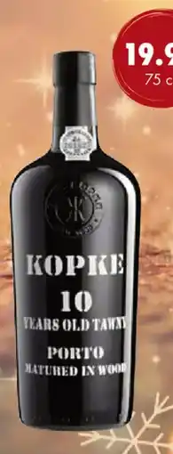 uw topSlijter Kopke porto 10 Yrs. Old Tawny Aged On Wood aanbieding