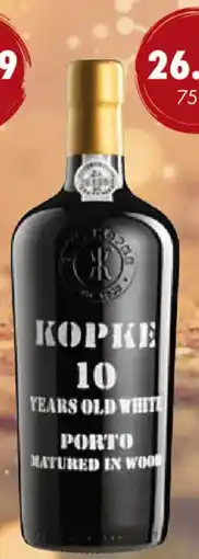 uw topSlijter Kopke porto 10 Yrs Old White Aged On Wood aanbieding