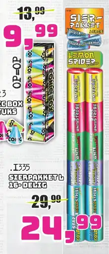 Quartel Vuurwerk I335 sierpakket L aanbieding