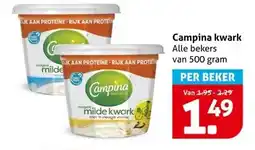 Hoogvliet Campina kwark aanbieding