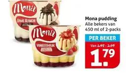 Hoogvliet Mona pudding Alle bekers van aanbieding