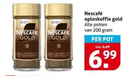 Hoogvliet Nescafé oploskoffie gold aanbieding