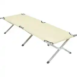 ANWB Nordfalk Inklapbaar veldbed 200 x 71 x 45 cm Lichtbruin aanbieding