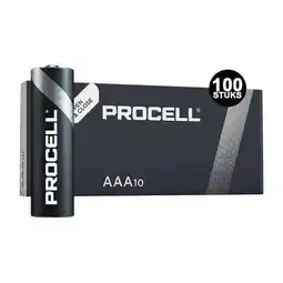 ANWB Duracell procell Batterijen 100 AAA Zwart aanbieding