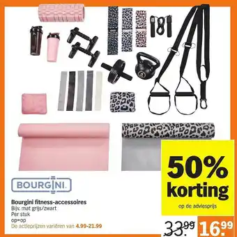 Albert Heijn Bourgini Fitness-Accessoires 50% Korting aanbieding