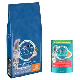 Zooplus 7,5 kg Purina ONE Sterilized droogvoer voor katten + 26 x 85 g Purina One natvoer gratis! - Kip aanbieding