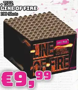 Quartel Vuurwerk Line of fire aanbieding